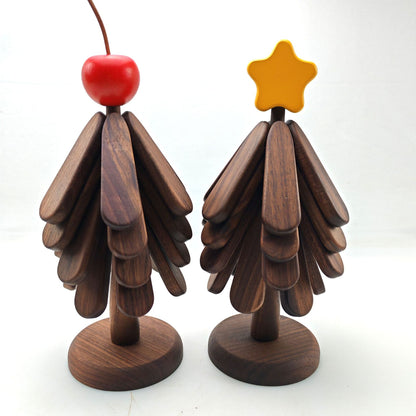 Tree-Shaped Wooden Trivets