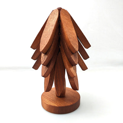Tree-Shaped Wooden Trivets