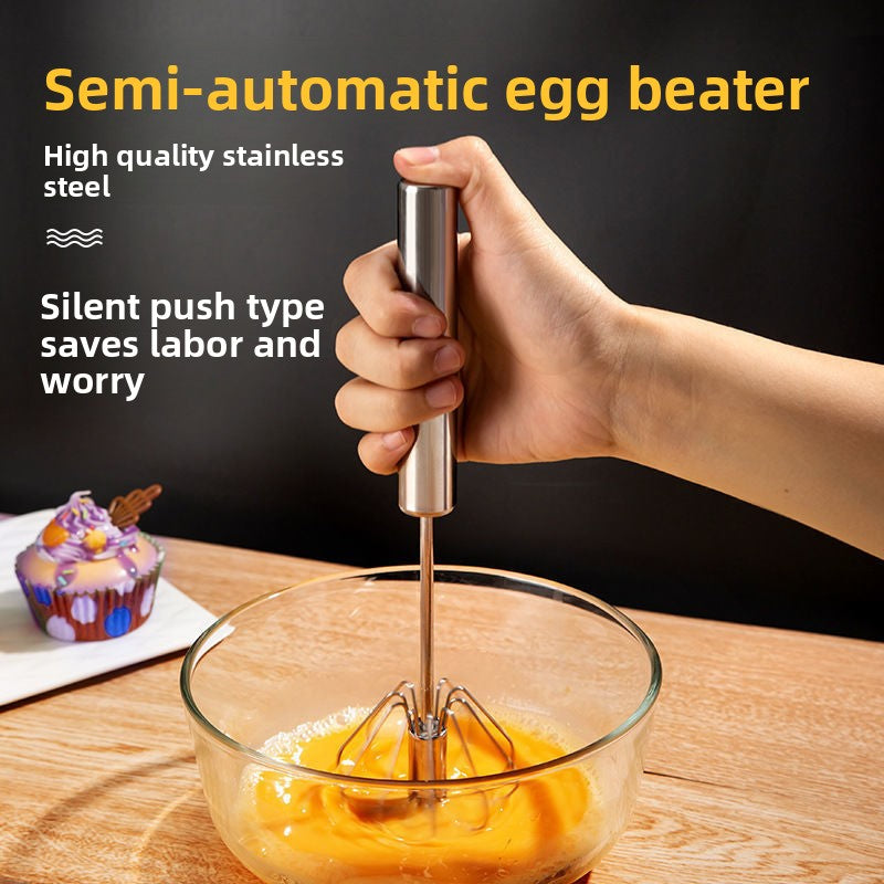 Manual Stainless Steel Egg Beater Whisk