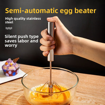 Manual Stainless Steel Egg Beater Whisk