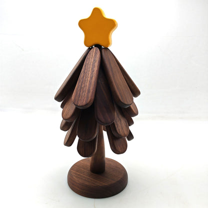 Tree-Shaped Wooden Trivets