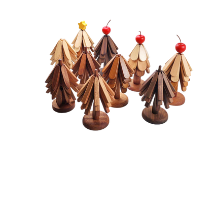 Tree-Shaped Wooden Trivets