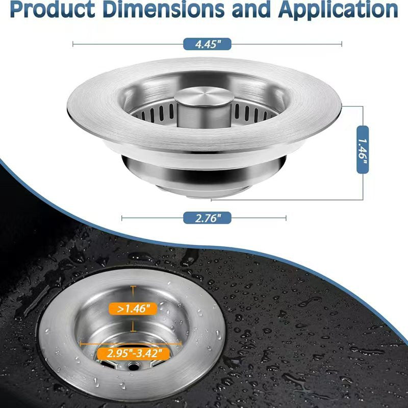 Stainless steel kitchen sink filter screen