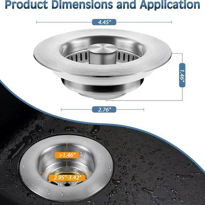 Stainless steel kitchen sink filter screen