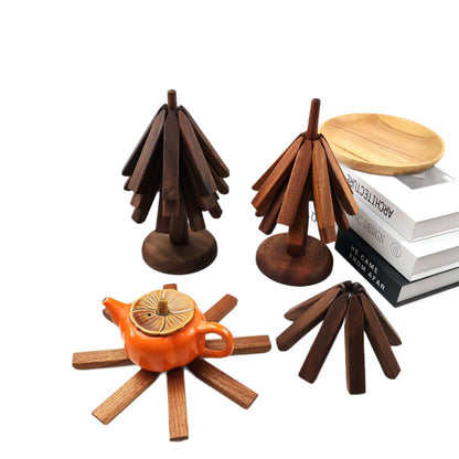 Tree-Shaped Wooden Trivets